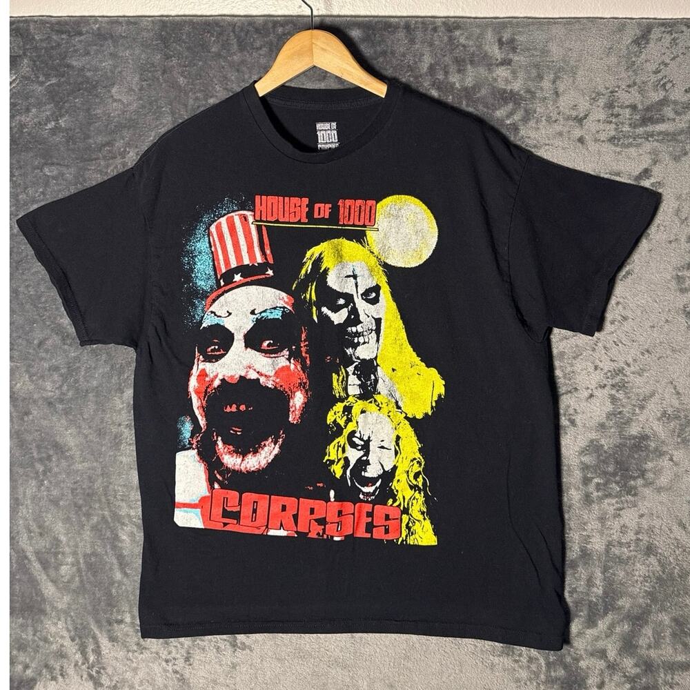 Rob Zombie House of 1000 Corpses Horror Movie Shirt XL